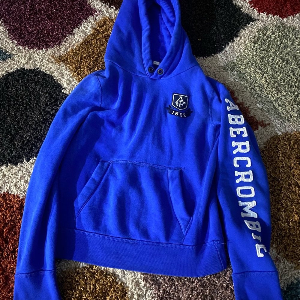 Blue Abercrombie & Fitch Hoodie